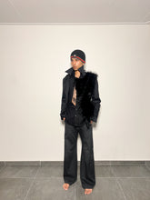 Load image into Gallery viewer, Split Fur Trench Coat