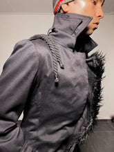 Load image into Gallery viewer, Split Fur Trench Coat